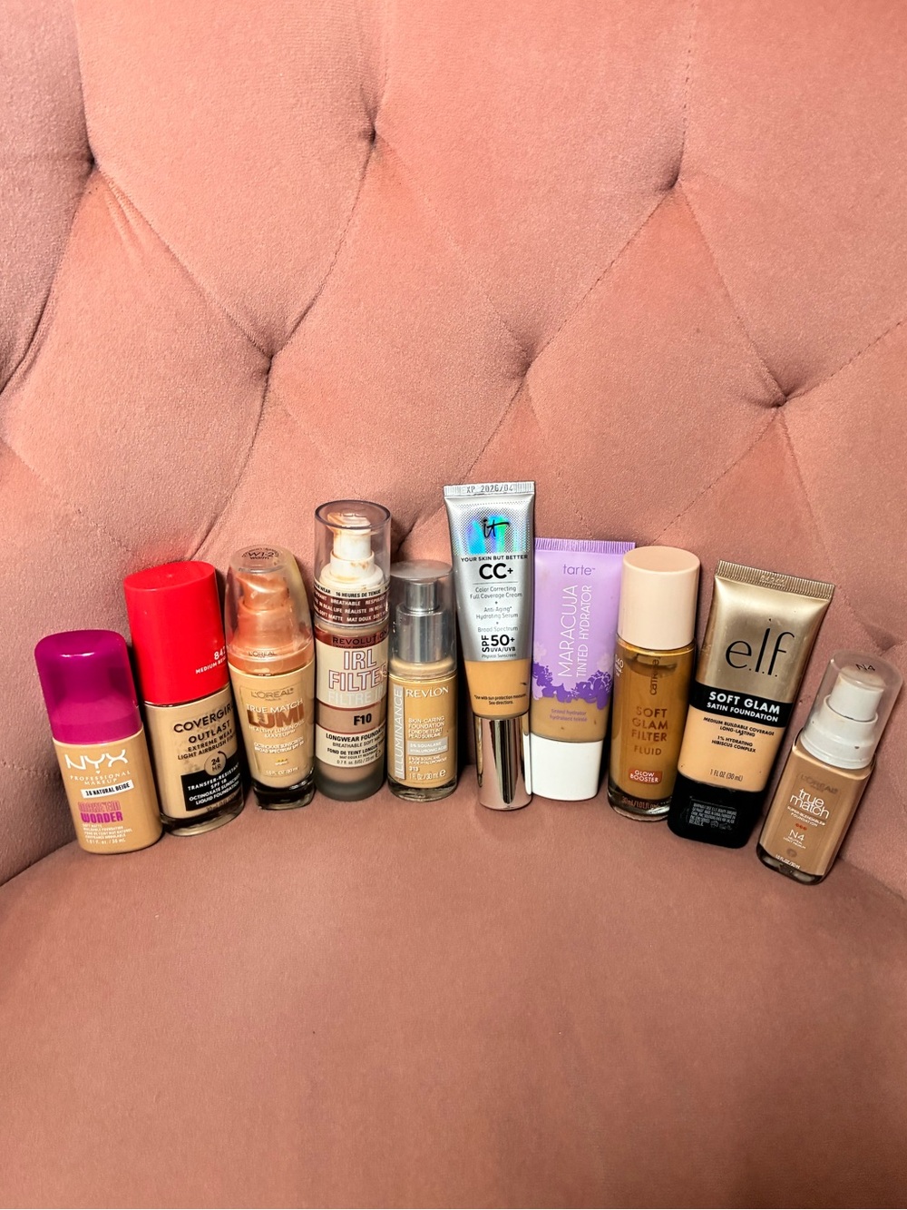 Liquid Foundations Assorted Nude & Beige Shades bundle